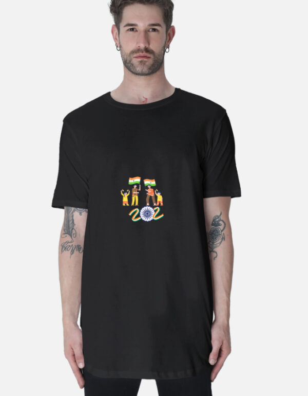 Men's Longline Curved Tee