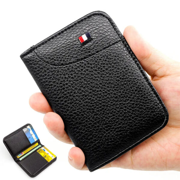 Slim PU Leather Wallet – Minimalist Card Holder
